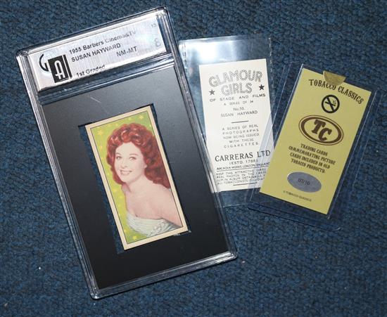 A large collection of Susan Hayward posters, lobby cards, magazines, songsheets, etc.